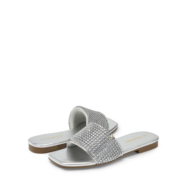 Sparkly Slip On Slides Women s Slide Sandals Dream Pairs